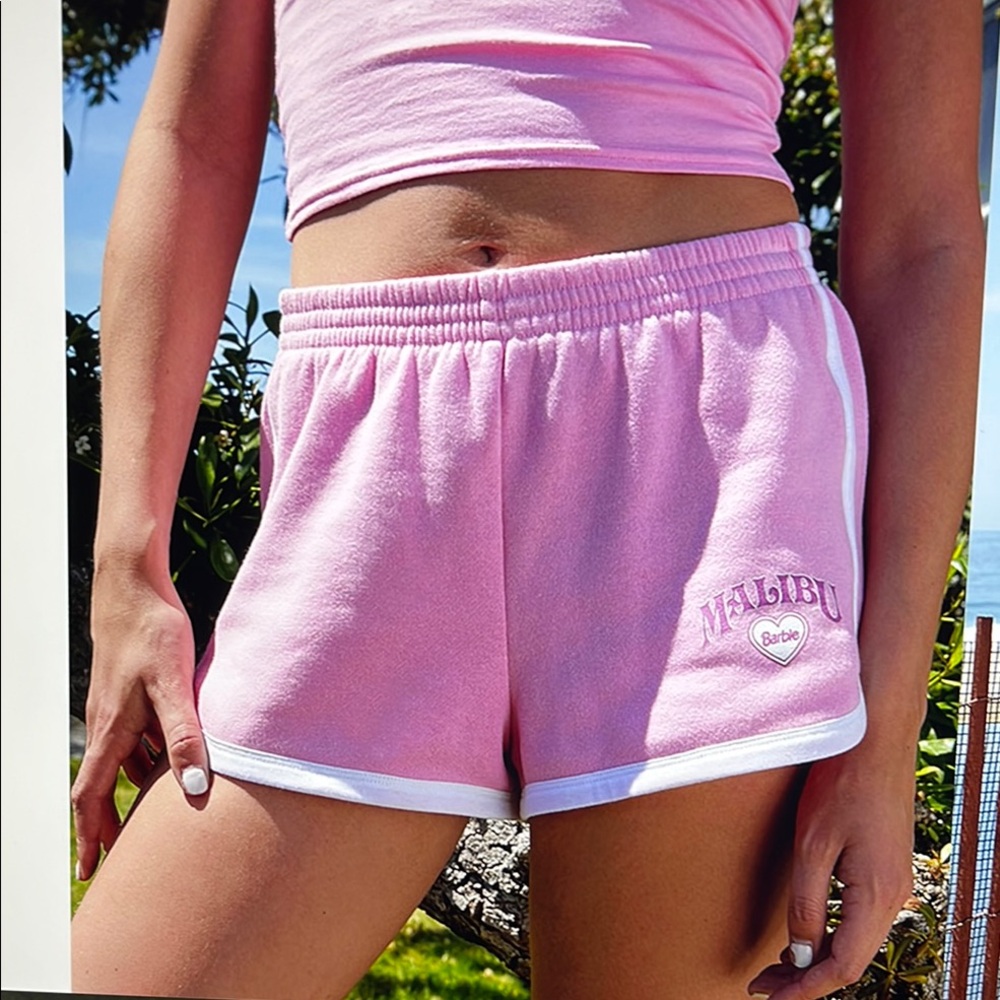 BARBIE TERRY SHORTS FROM PAC SUN. SZ.SM EXCELLENT CONDITION NO FLAWS WHATSOEVER.